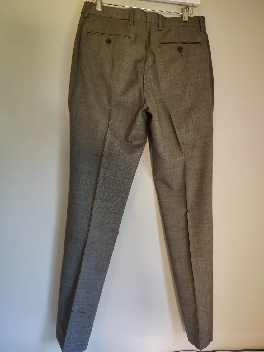 Banana Republic Marzotto Mills Wool Gray/Brownish Mens Slim Fit Pants 30x32